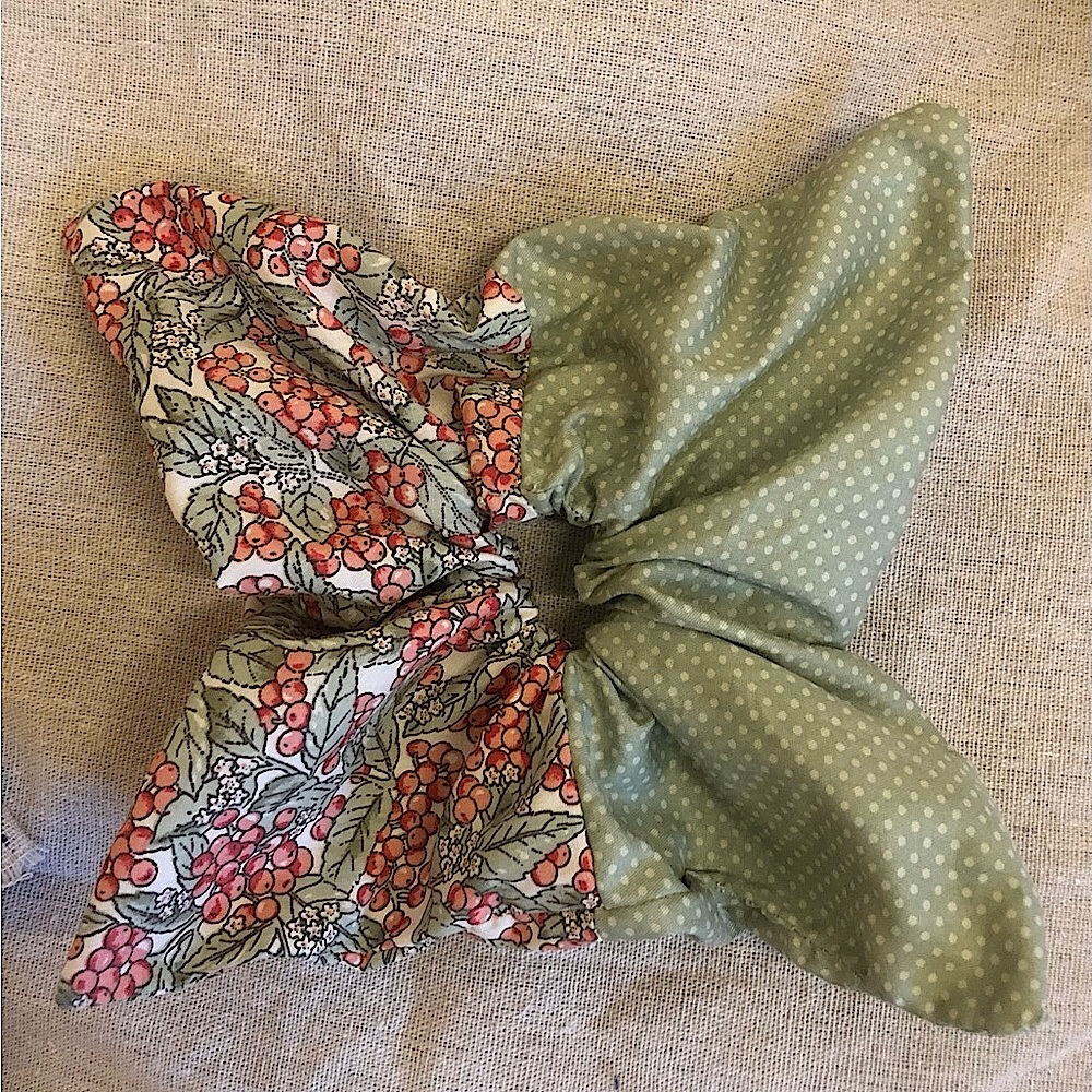 Hand made patchwork square scrunchie